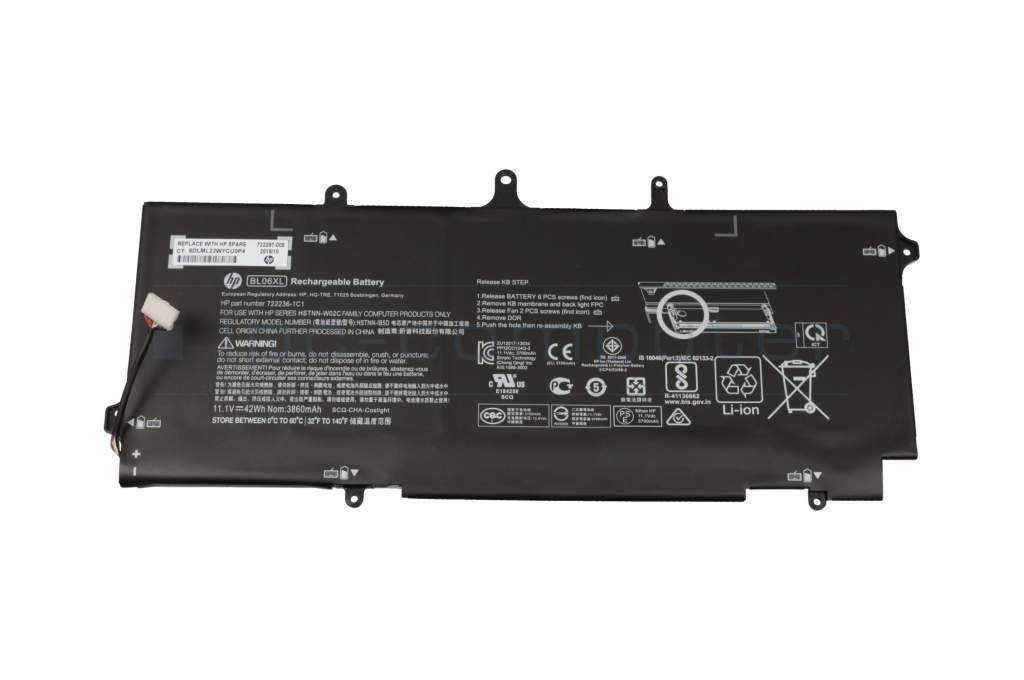 [B113] Bateria para Laptop HP BL06Interna 6 42WH