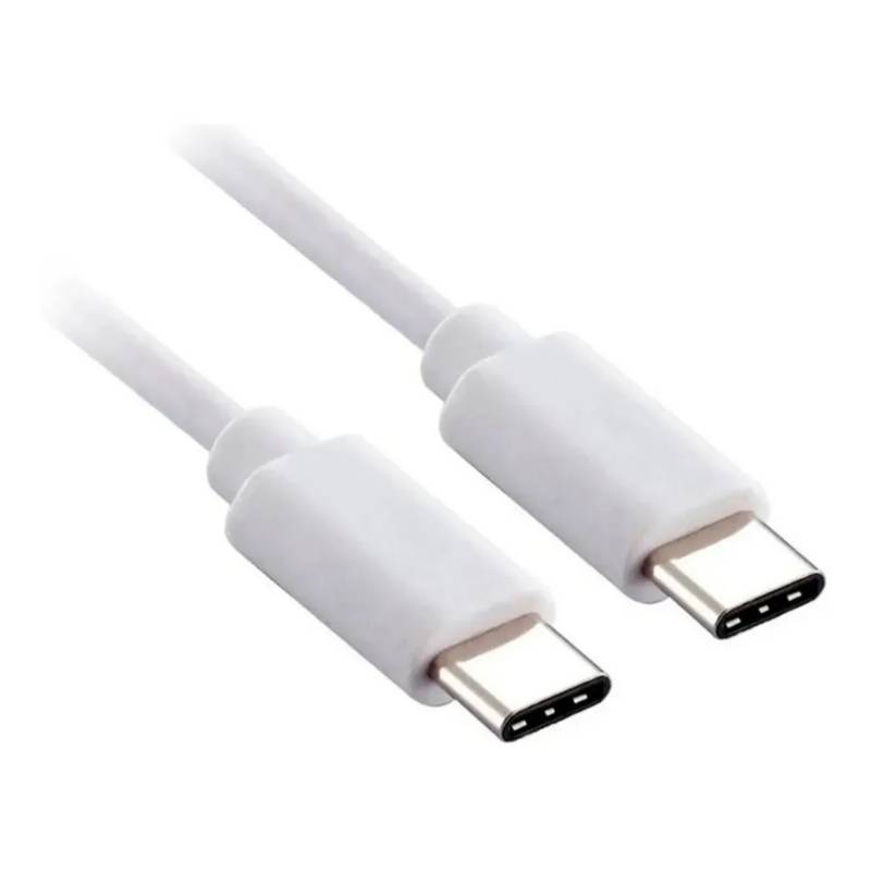 [CA001] Cables Tipo C Entrada y Salida Tipo C Color Blanco 1,8 Metros