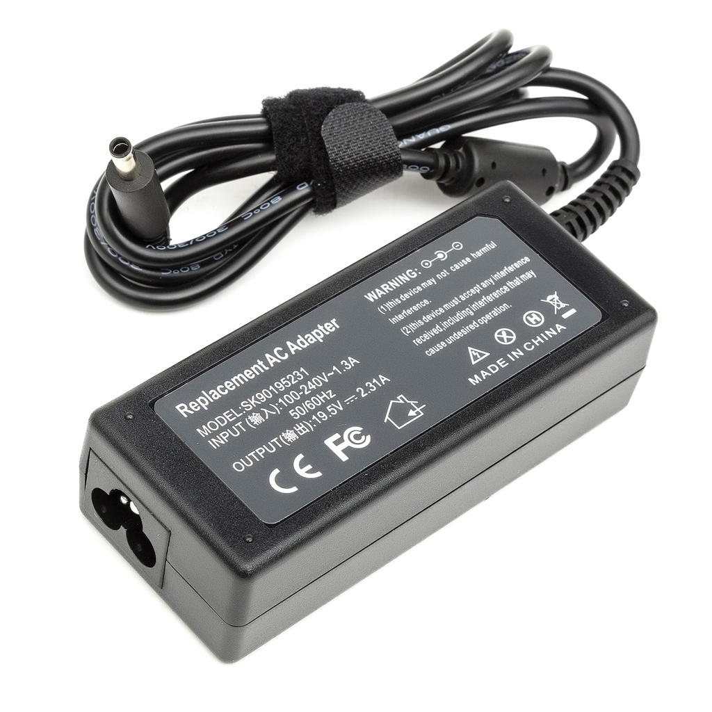[C039] Cargador para Laptop DELL 19.5V 2.31A 4.5*3.0 with pin inside 45W