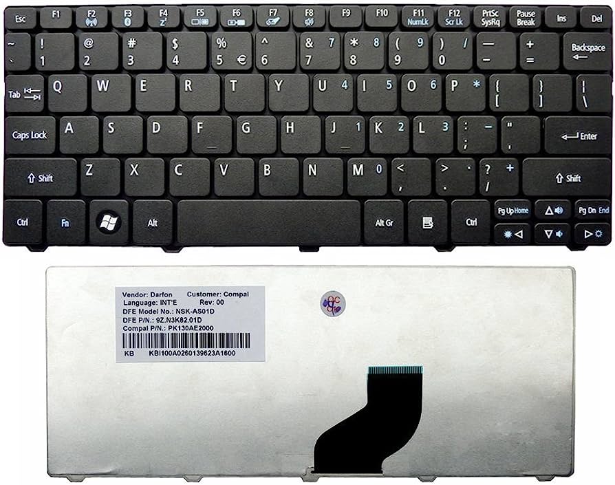 [T002] Teclado para Laptop Español ACER 270 Negro No Numerico