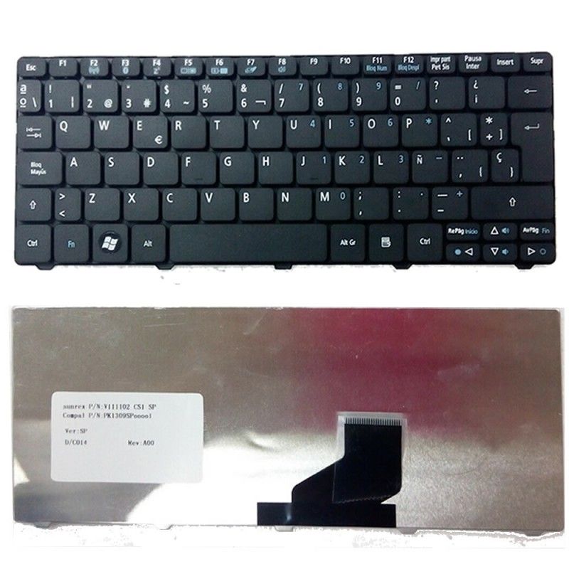 [T011] Teclado para Laptop Español ACER 532HP D260 D257  GATEWAY LT21 No Numerico