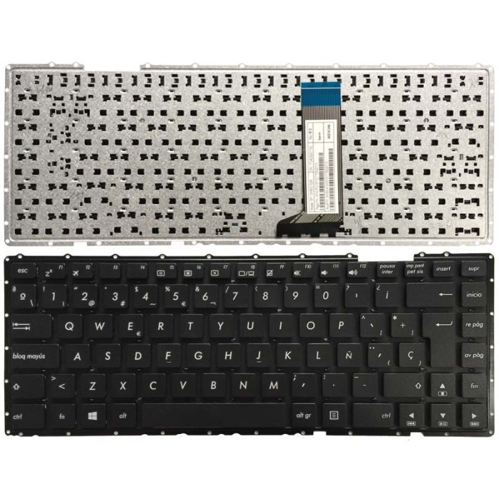 [T015] Teclado para Laptop Español ASUS X455L-X455-X455DG-X455LA-X455LB-X455LD Negro No Numerico