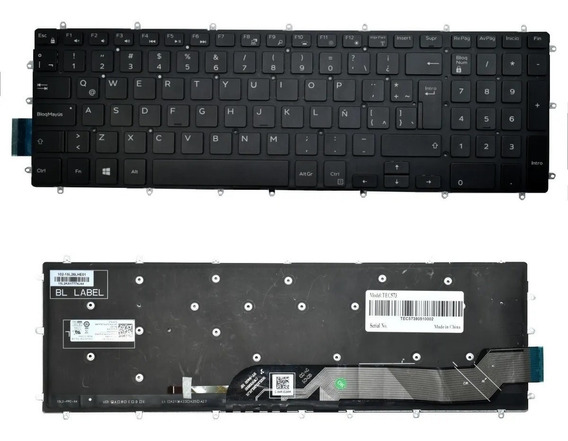 [T022] Teclado para Laptop Español DELL 15-5567 P66F001 Numerico