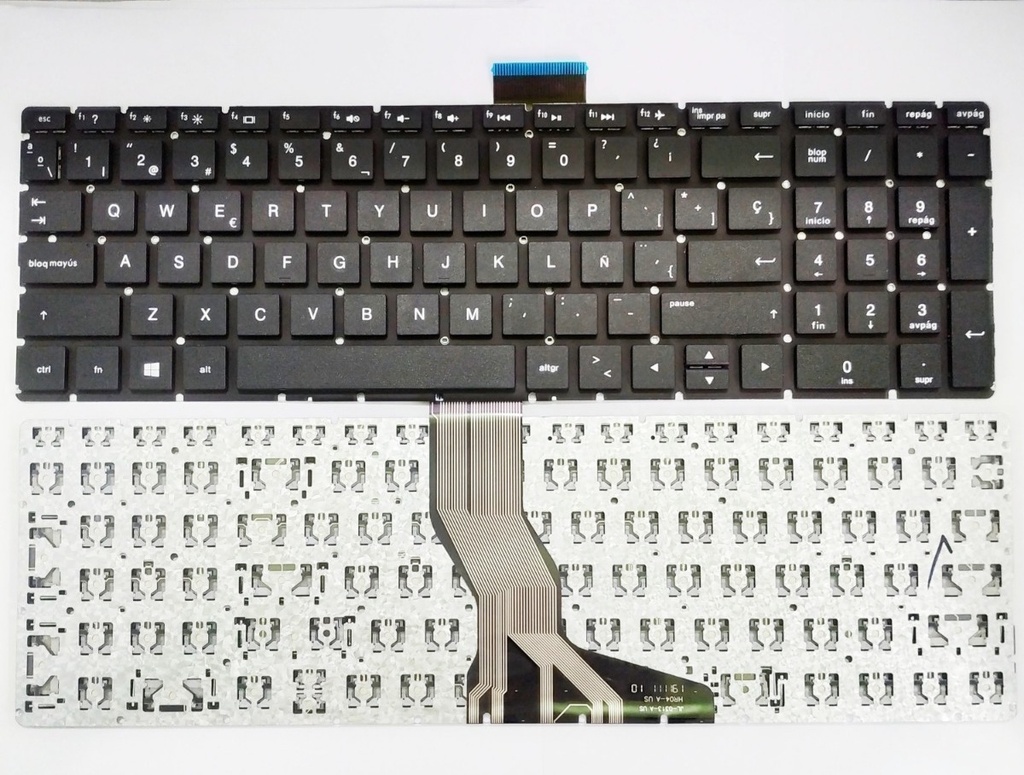 [T037] Teclado para Laptop Español HP 15BS 15-BS 15 BS 15-BW 250 G6 Enter Recto Numerico