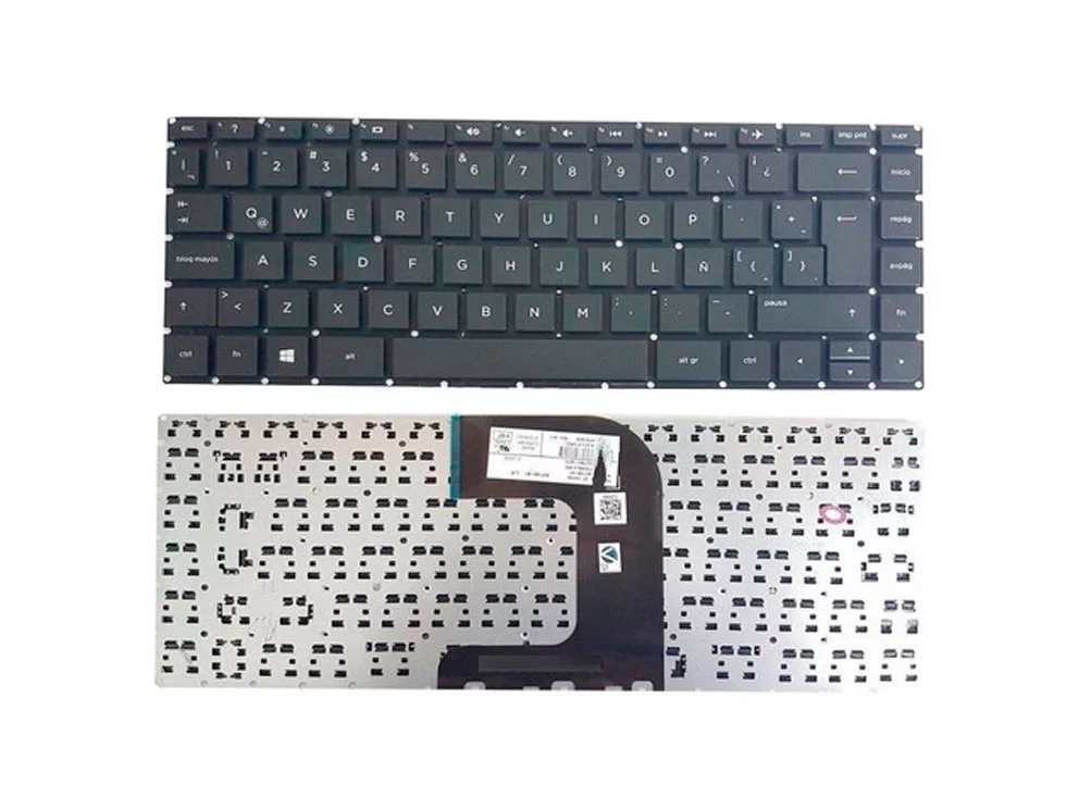 [T040] Teclado para Laptop Español HP 250 G514ACER 14AF Negro No Numerico