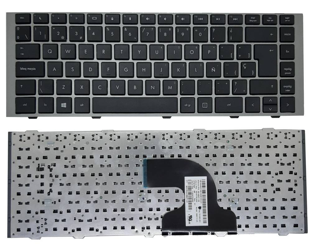 [T044] Teclado para Laptop Español HP 4440S 4441S/4445S/4446S Negro Frame No Numerico
