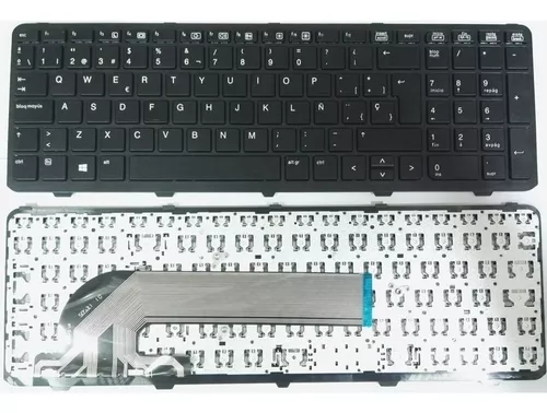 [T050] Teclado para Laptop Español HP 650 G1, 655 G1  Negro Sin Regilla