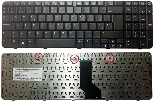 [T055] Teclado para Laptop Español HP CQ60-G60-100 Negro Numerico