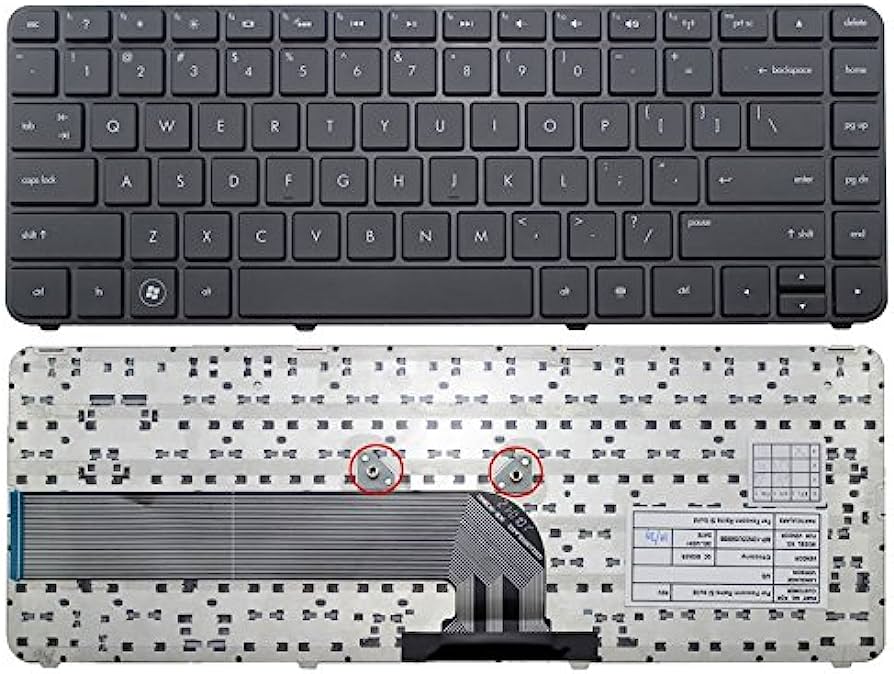 [T061] Teclado para Laptop Español HP DV4-4000  DV4-3000 Negro Frame No Numerico