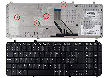 [T062] Teclado para Laptop Español HP DV6-1000 # Negro Numerico
