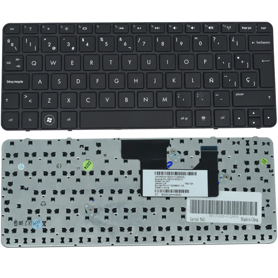 [T072] Teclado para Laptop Español HP MINI 210-2000, 210-3000 Negro No Numerico