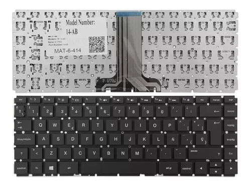 [T073] Teclado para Laptop Español HP PAVILION 13-s104la-13-s151la Negro No Numerico