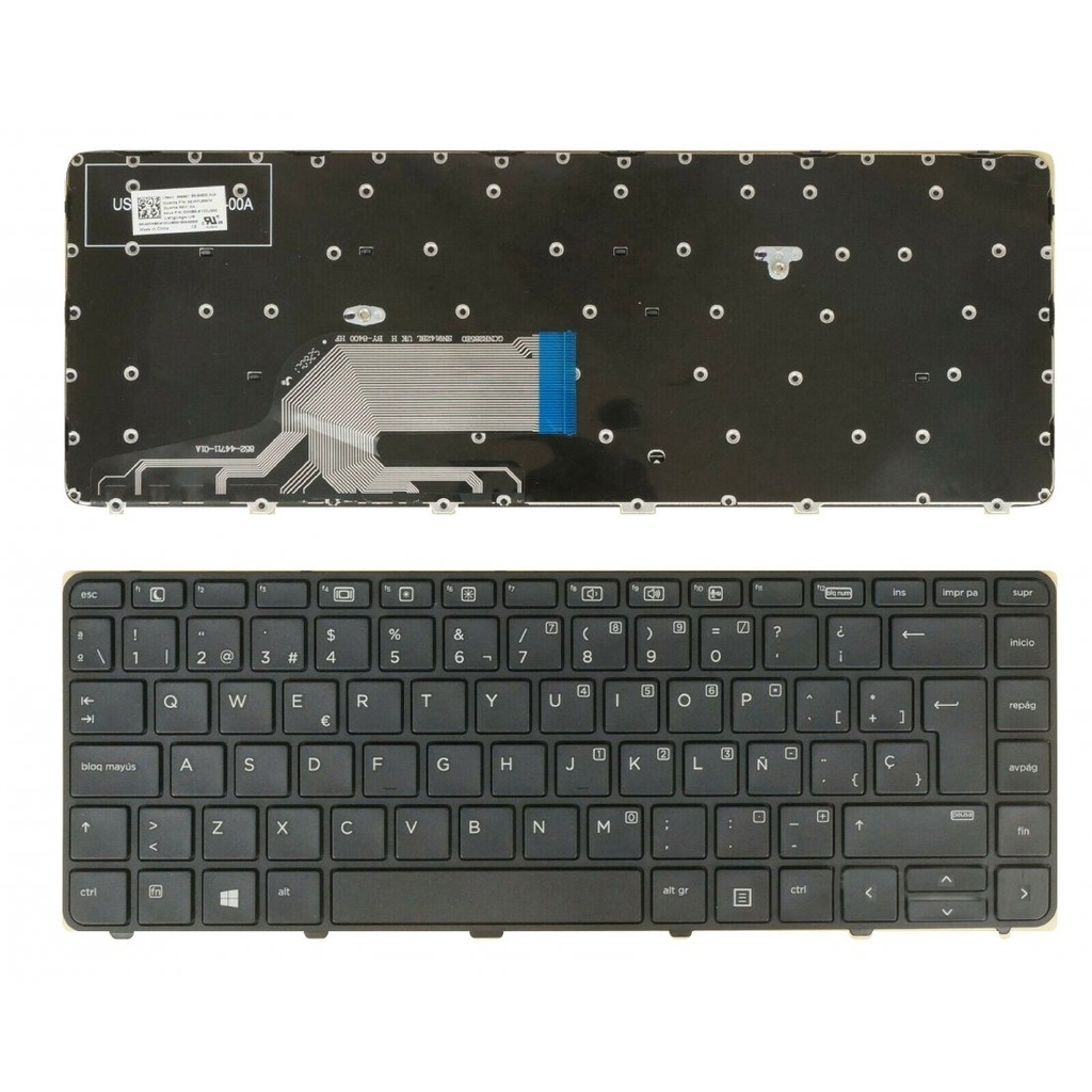 [T077] Teclado para Laptop Español HP PROBOOK 440 G3 Negro Con Regilla