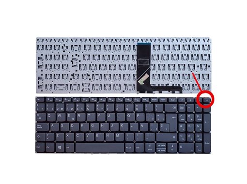[T101] Teclado para Laptop Español LENOVO 320-15ABR Boton de Encendido Numerico