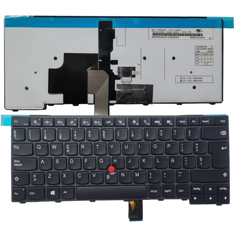 [T096] Teclado para Laptop Español LENOVO T440-T450-S440-L440 Negro No Numerico
