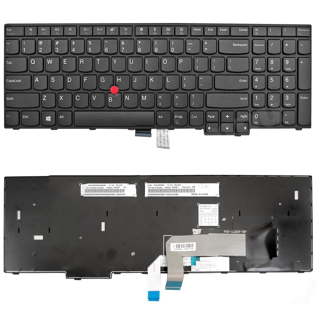 [T108] Teclado para Laptop Español LENOVO THINKPAD L580 E585 Iluminado Numerico