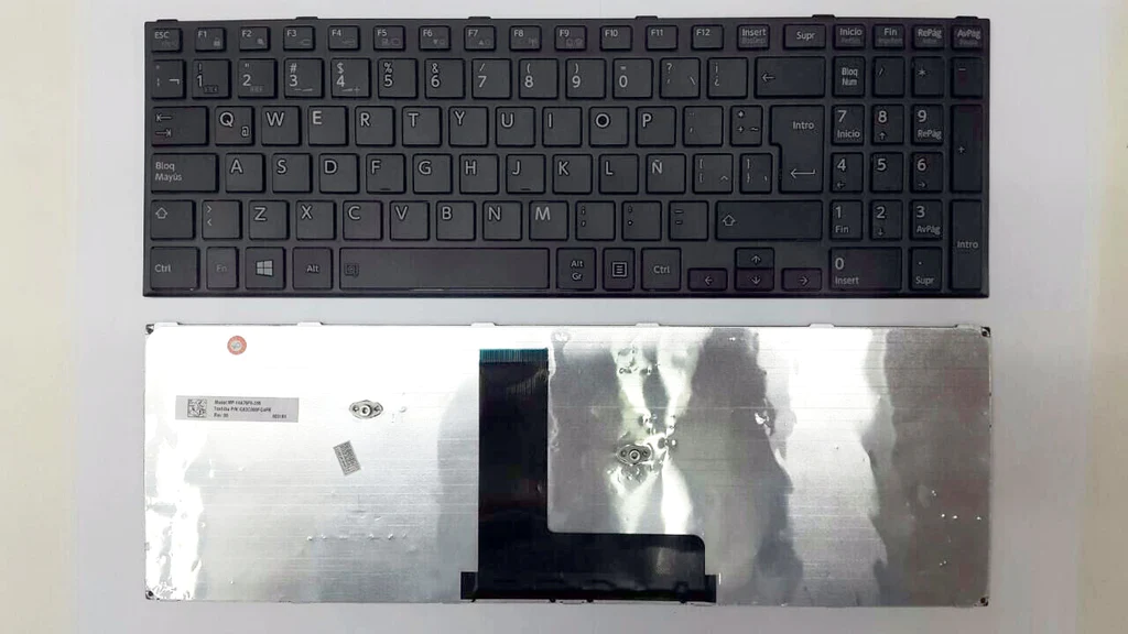 [T134] Teclado para Laptop Español TOSHIBA C50B # Negro Frame Numerico