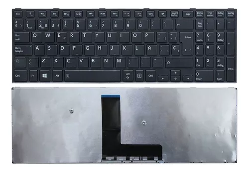 [T138] Teclado para Laptop Español TOSHIBA C55-c5222w # Negro Numerico