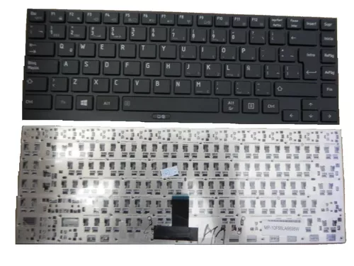 [T146] Teclado para Laptop Español TOSHIBA R700-U800-U840 Iluminado Negro Sin Regilla
