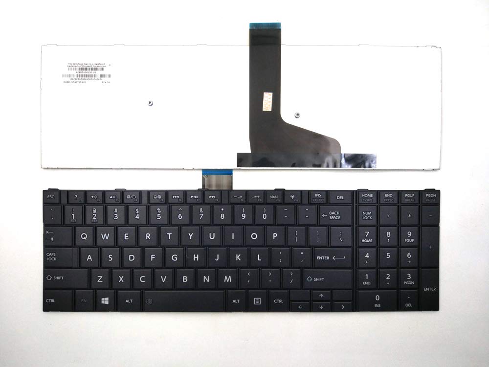[T148] Teclado para Laptop Español TOSHIBA S55-A5279 S55-A5292NR T/J Negro Numerico