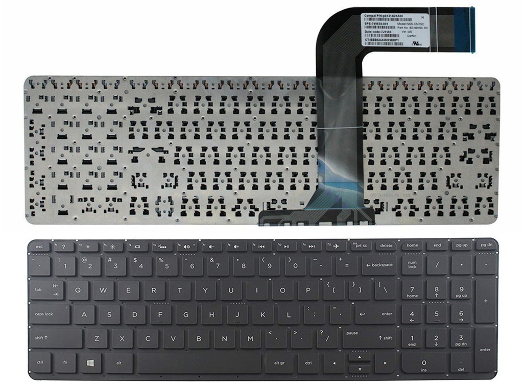 [T085] Teclado para Laptop Ingles HP ENVY 15-K073CA Numerico