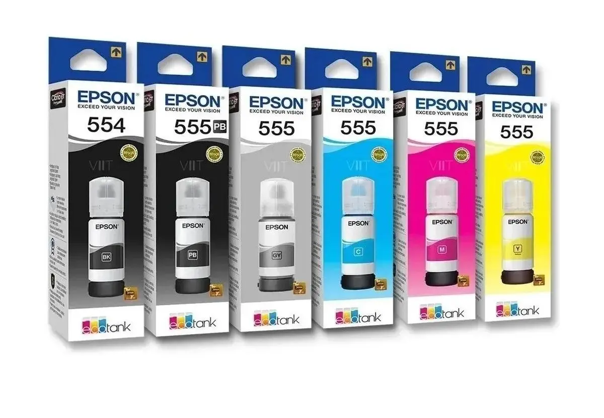 Tinta para Epson 555 Original set de 6 colores